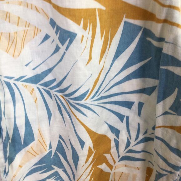 Cynthia Rowley Women's Linen Pant Wide Leg Tropical Printed Multicolor Size L - Picture 8 of 12